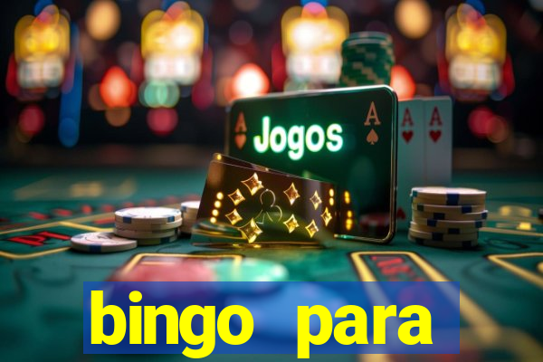 bingo para despedida de solteira para imprimir